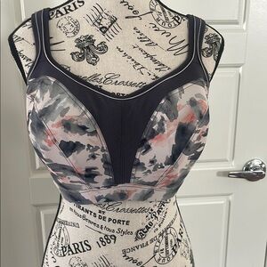 Panache Sport Bra with Black and Gray Accents